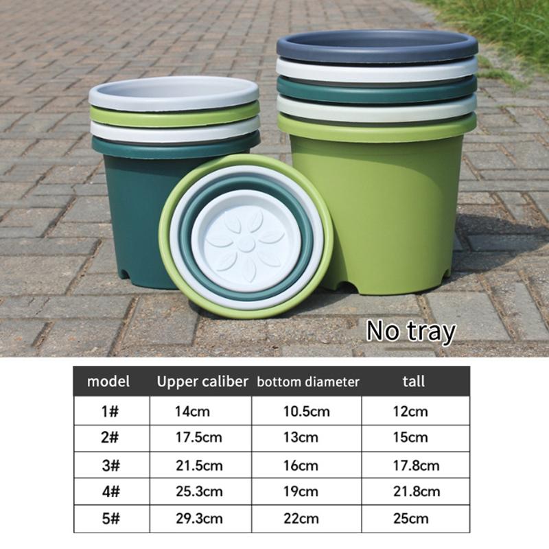 Утолщенные цветочные горшки с дренажными отверстиями Многоразовые горшки для рассады Горшки для рассады