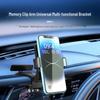 Автомобильный держатель для телефона на приборную панель с поперечной скользящей направляющей и вращающимся креплением для навигации во время парковки.