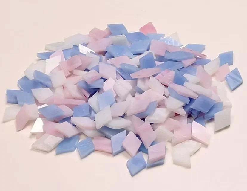 100 г Прозрачные Стеклянные Мозаичные Плитки Разноцветные Мозаичные Элементы DIY Изготовление Мозаики Камни для Рукоделия Хобби Искусства Домашнее Настенное Украшение arte