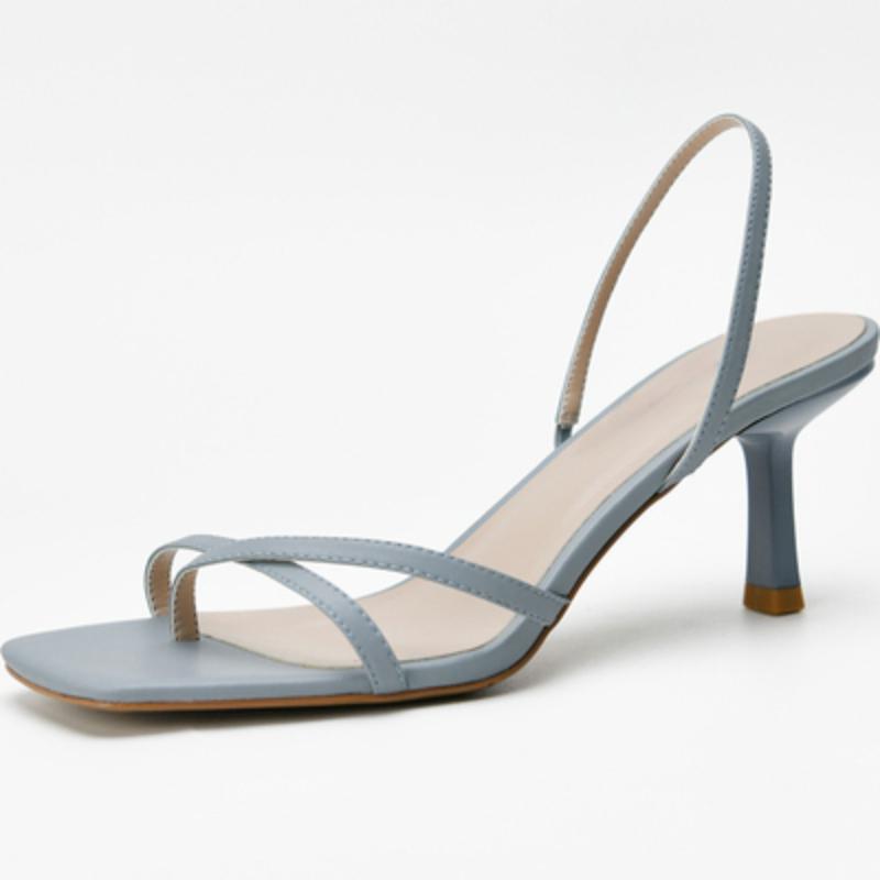 Женские летние босоножки с открытым носком на высоком каблуке, модные туфли для вечеринок с узким ремешком, повседневные туфли для платья, обувь в уличном стиле