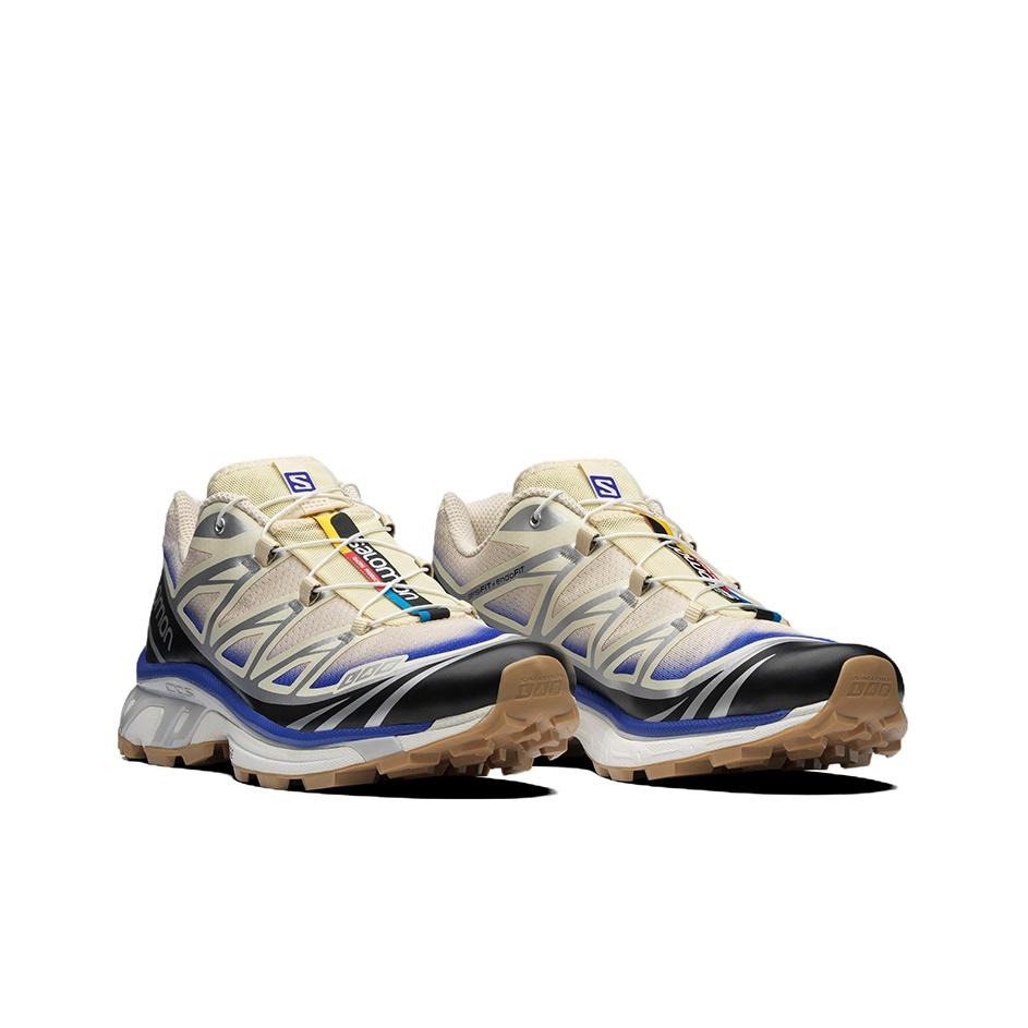 Salomon XT-6 Skyline Bleached Sand Dazzling Blue Unisex Sneakers White Black L41630000