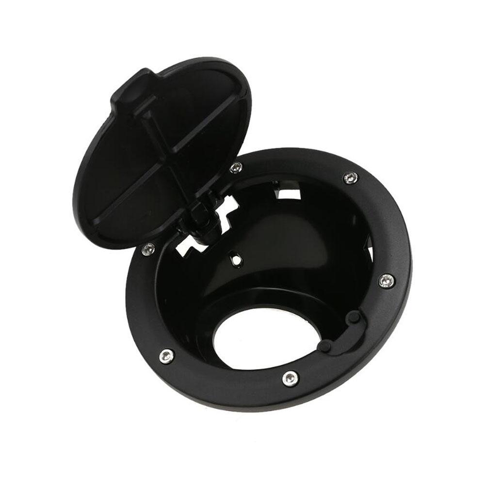 For Jeep Wrangler JK 2007-2017 Fuel Tank Cover Car Oil Tank Cap Cover Chrome Black Styling Accessories