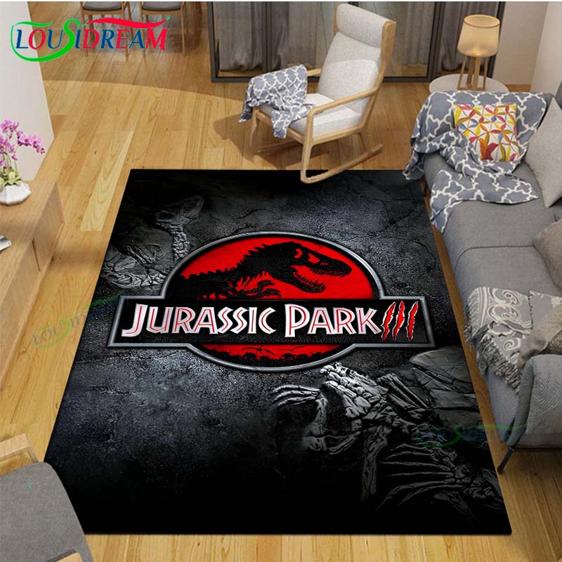 Ковер с динозаврами J-Jurassic Park Декор комнаты Напольные коврики Спальня Коврик для йоги Фотозона Ковер для гостиной Подарок на день рождения Наружный ковер