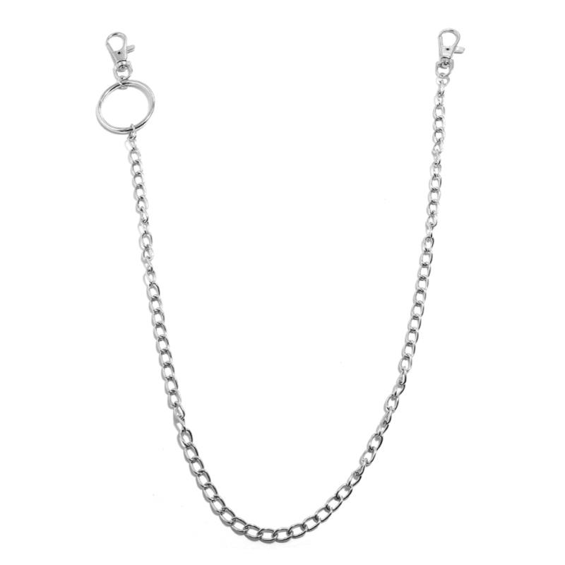 RUI RUI YU Хип-поп Панк Металлическое кольцо Брюки Цепочка Джинсы Цепочка Подвеска