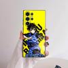 Крутой чехол для телефона с аниме B-Blue Lock для Samsung Galaxy S25 S24 S22 S23 Ultra S21 S20 Plus 5G, матовый, нескользящий, полное покрытие