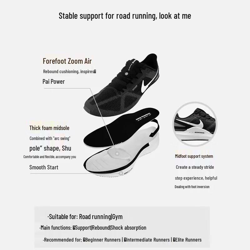 Nike Структура Мужская Профессиональная Шоссейная Беговая Обувь