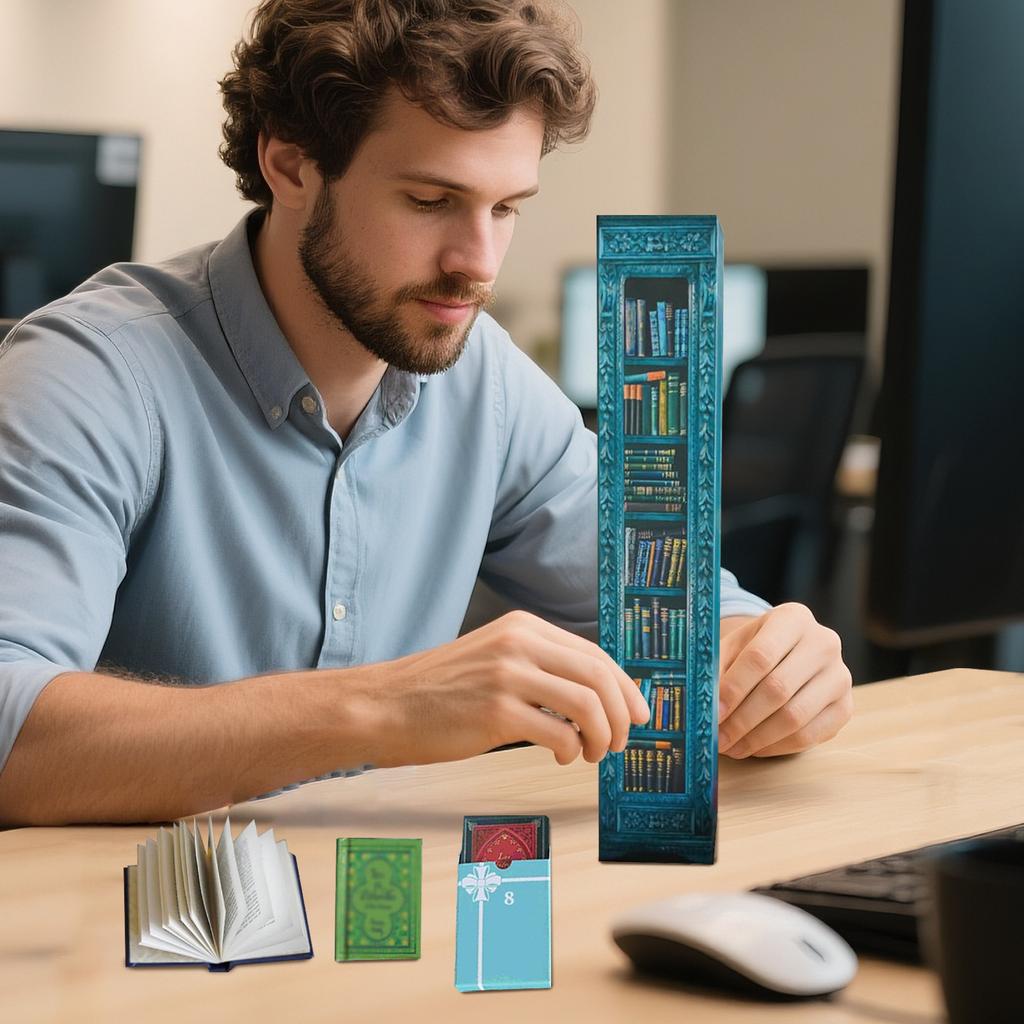 Милый мини-набор для бук-нука, миниатюрное украшение для дома, вставка для книжной полки, модель, новинка, настольное украшение, подарок на день рождения