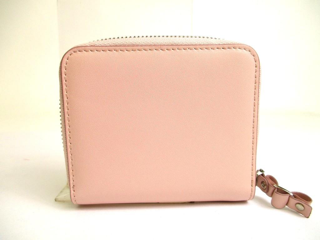 Оригинальный кожаный кошелек Salvatore Ferragamo Vala светло-розового цвета, бифолд #a783  Восстановленный