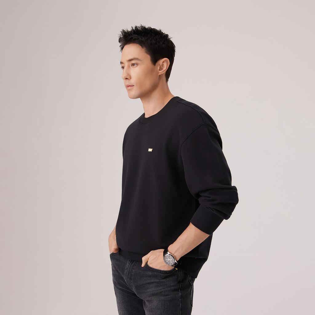 Levis Год Лошади Ограниченная Серия Свободный Крой Классический Дизайн Легкий Винтажный Свитшот с Круглым Вырезом Унисекс свитшот 006P5-0001