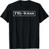 Fifty-Licious 50-й День Рождения Fiftylicious 50 Лет Смешная Футболка