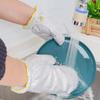 Oil-Proof Waterproof Dishwashing Gloves with Heat-Insulating Brush - Non-Wool, Wear-Resistant for Household Cleaning