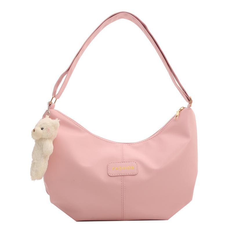 Мягкая кожаная большая вместительная повседневная сумка, весенняя новая универсальная сумка через плечо, однотонная женская сумка в корейском стиле