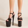 Summer Platform Sandals Women Buckle Strap 20CM Super Thin High Heels Party Nightclub Runway Ladies Shoes