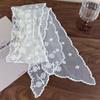 Versatile Style Long Scarf Lace Embroidery Scarf Thin Scarf Elegant Decorative Scarf Solid Color Women Scarf Women Fashion