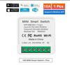 16A Mini Wifi Smart Switch DIY Light Switch 1 Way Control Automation Module Cozylife App Remote Control Alexa Google Home