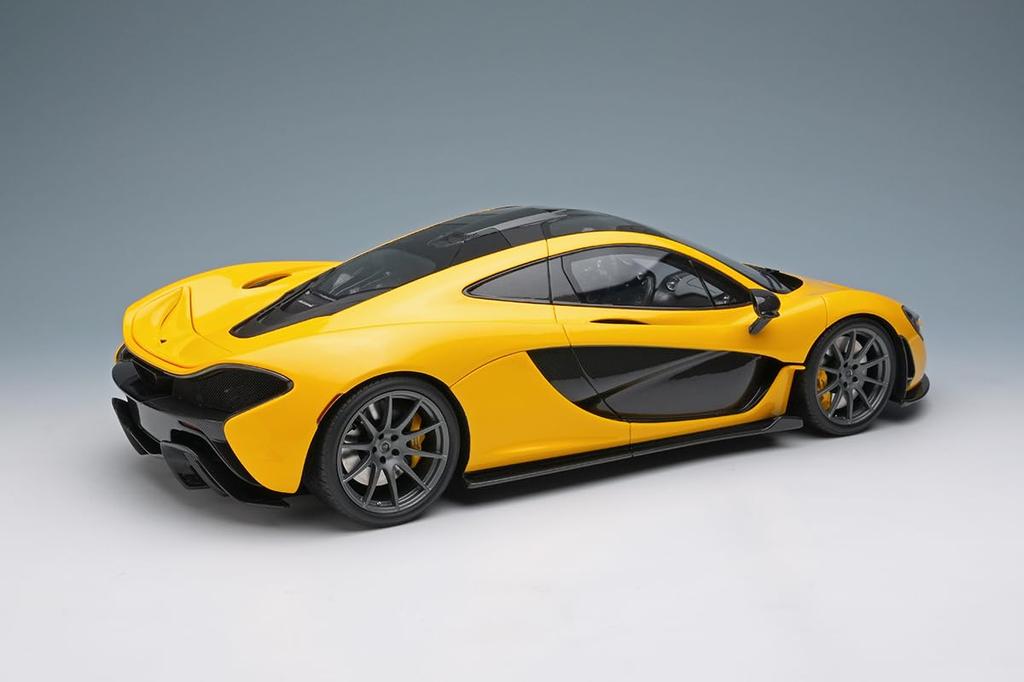 Make up EIDOLON Scale McLaren P1 2013 Volcano Yellow Finished Model EML149A 1/18