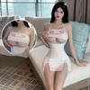 Сексуальная Милая Горничная Стимулирующая Эротическое Искушение Пара Милая Чистое Желание Свидание Секс Флирт Сексуальная Страсть Искушение Платье на Бретельках