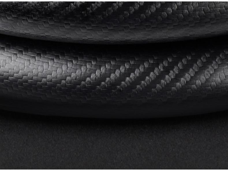 Нескользящая кожаная накладка на руль Toyota Prado из углеродного волокна