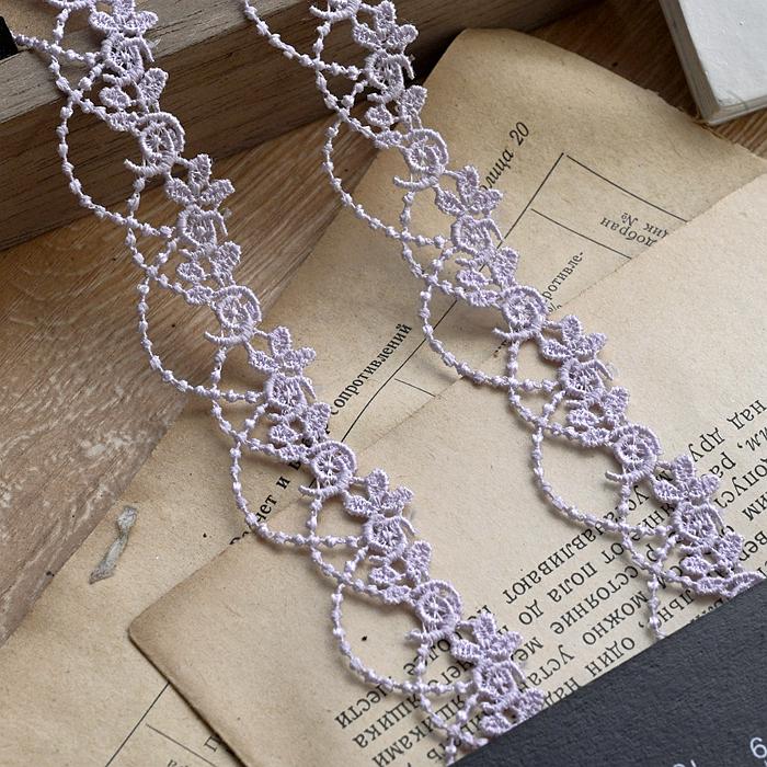 Цветная полиэфирная кружевная тесьма с цветочным узором, 2 см, для DIY аксессуаров к одежде
