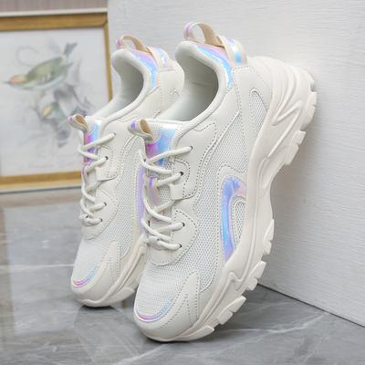 Дышащая обувь с сеткой Высококлассная женская обувь Легкая повседневная прогулочная обувь Модная женская обувь 33-42