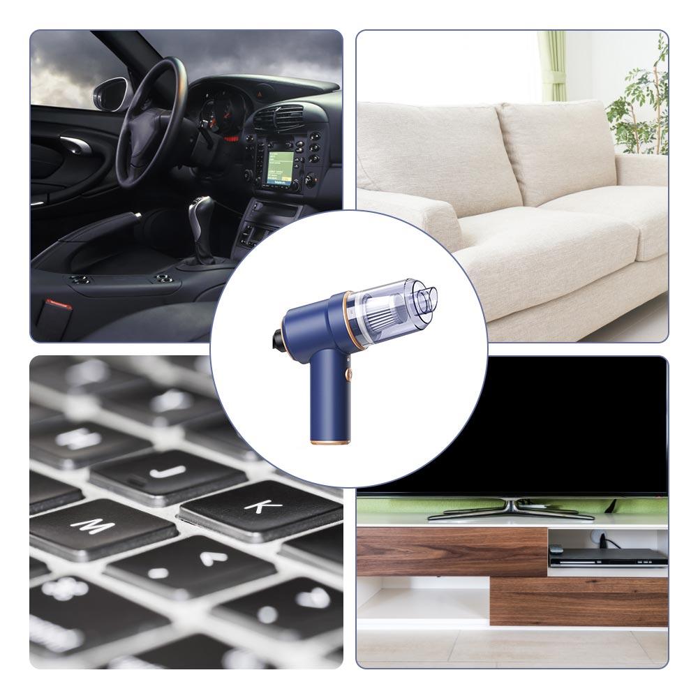 80000 Па Автомобильный Пылесос Беспроводная Зарядка Сжатый Воздуходувка 2 в 1 Воздушный Пылесос Ручной Высокомощный Пылесос Для Домашнего Офиса