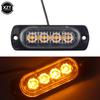 Ultra Thin 4 LEDs Car LED Marker Light Clearance Lamp 12-24V NO Flashing Side Marker Light For SUV Truck Motorcycle Lightbar
