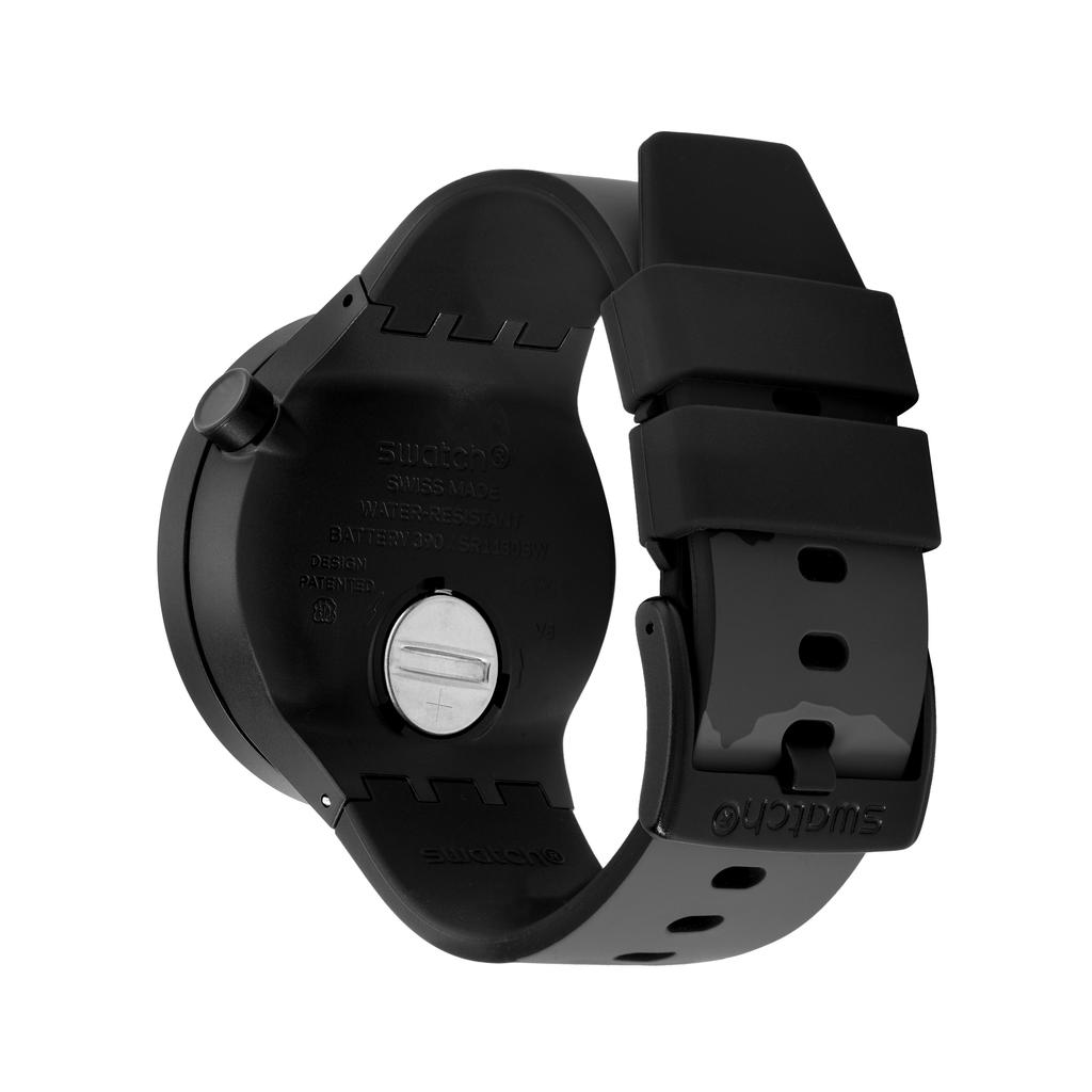 Swatch Мужские черные часы 47 мм SB03B110 SB03B110