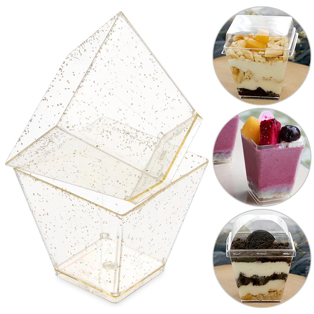 DIY Transparent Party Supplies Bakeware Dessert Cup Pastry Tools Disposable Cups Mousses