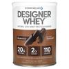 Designer Whey, Natural 100% Whey Protein Powder, Gourmet Chocolate, 340G (12Oz)
