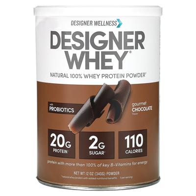Designer Whey, Натуральный 100% сывороточный протеиновый порошок, Изысканный шоколад, 12 унций (340 г)