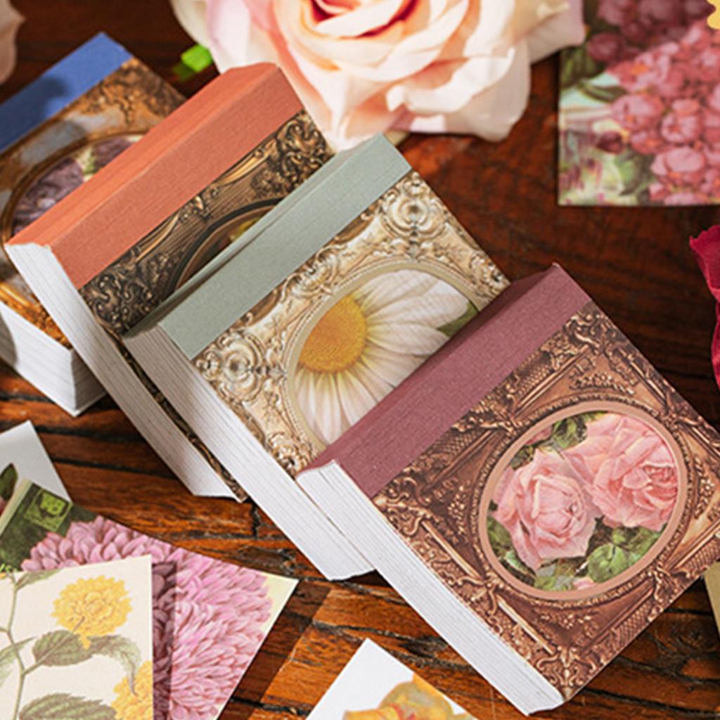 100 шт. Наклейки для украшения блокнота, Цветочные декоративные наклейки, Тематические наклейки для DIY, для дневника, планера