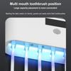 Smart UV Cleaning Toothbrush Holder punch free Wall Toothbrush Sterilizer Toothpaste Dispenser Squeezers Bathroom Accessories
