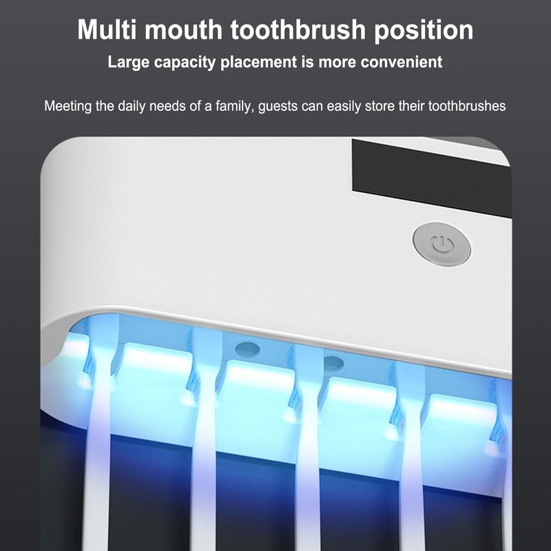Smart UV Cleaning Toothbrush Holder punch free Wall Toothbrush Sterilizer Toothpaste Dispenser Squeezers Bathroom Accessories