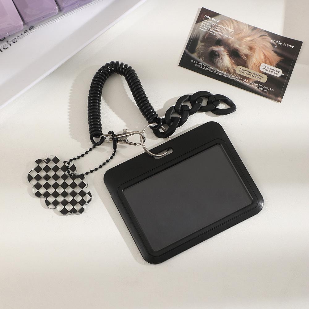 Черный держатель удостоверения личности с дисплеем Polaroid - Подвеска для студенческого рюкзака с защитой от потери