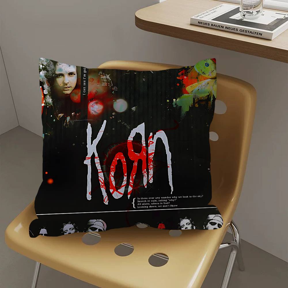 Rock Band K-Korn Pillow Gift Home Office Decoration Pillow Bedroom Sofa Car Cushion Coverpillow Case
