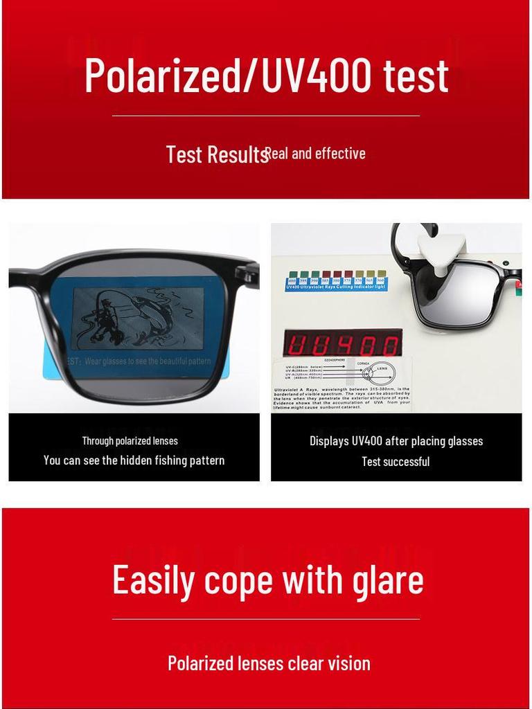 Модные поляризованные солнцезащитные очки-клипсы, оправа TR90, готовы для установки линз по рецепту, защита от УФ-лучей