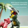 Игрушечный бластер-пистолет Тираннозавр Рекс, Набор для стрельбы мягкими пулями для игры в битвы динозавров, Семейная интерактивная игрушка-головоломка