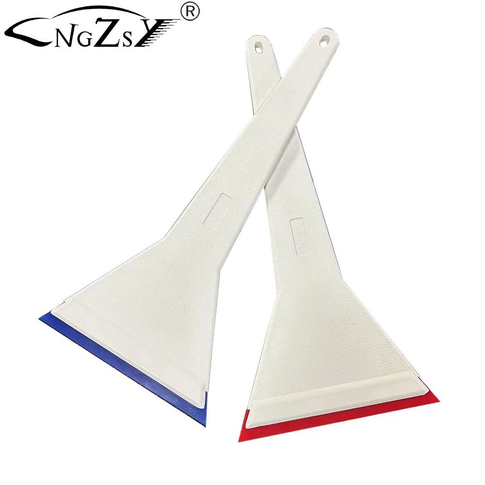Soft Rubber Car Wash Handled Squeegee Window Tint Film Scraper Vinyl Wrap Carbon Sticker Water Stain Remover Cleaning Tool B97