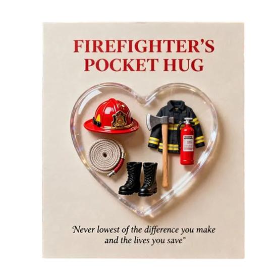 Карманное объятие Сердце с открытками Маленькое Сердечко Карманный токен объятия Подарок-благодарность для Пожарных Медсестер Учителей