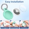 TPU Cover for Apple Air Tag Holder with Keychain Protective Shell Tracker Accessories Anti-scratch Sleeve For Apple Air Tag Case 2