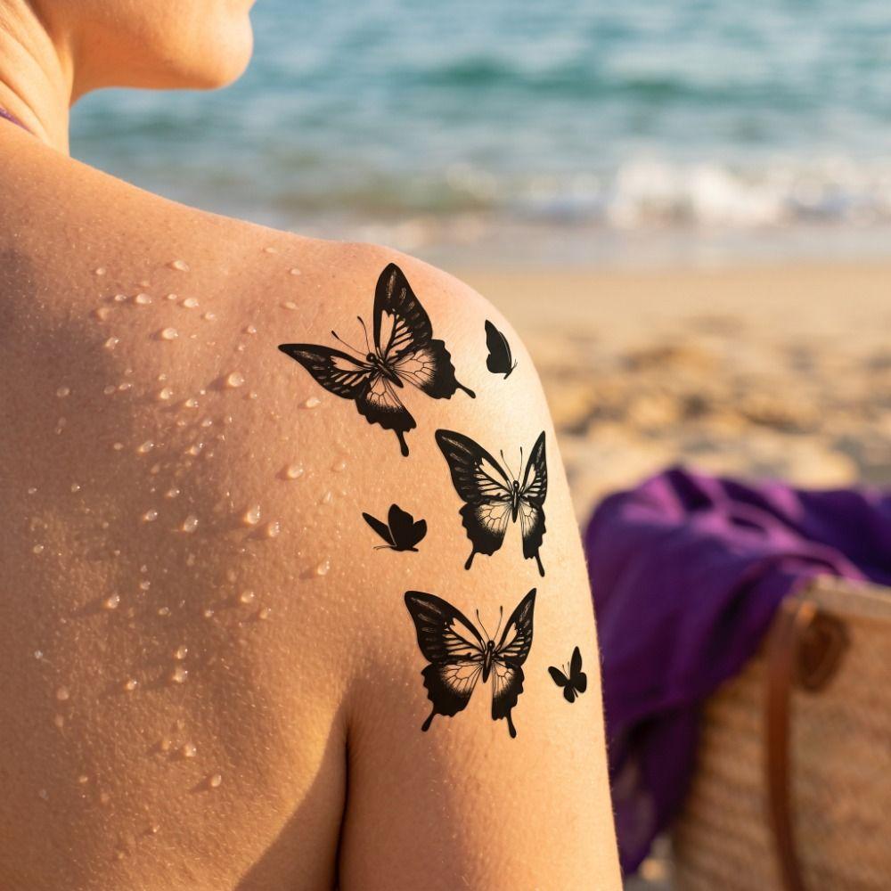 Long Lasting Temporary Tattoo Stickers Transfer Tattoos Sketch Tattoo Stickers Body Decor