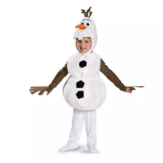 Детский костюм снеговика Yousheng, комбинезон с длинными рукавами и головой животного, костюм для косплея, реквизит для фотосъемки, детский костюм для выступлений, одежда для новогодней вечеринки