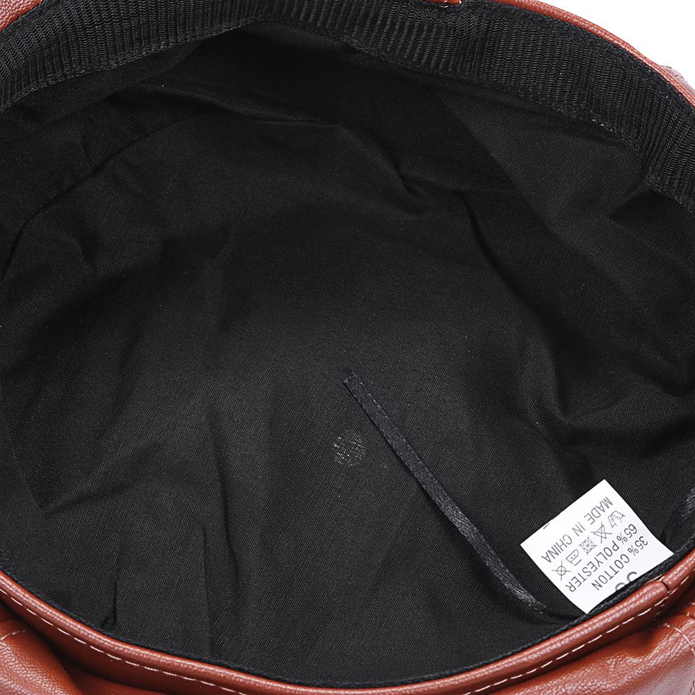 Повседневный берет из искусственной кожи, новая модная однотонная кепка, кепка газетчика, кепка с козырьком, кепка газетчика