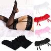 Sexy Sheer Thigh High Stockings Transparent Silk Hold-Ups