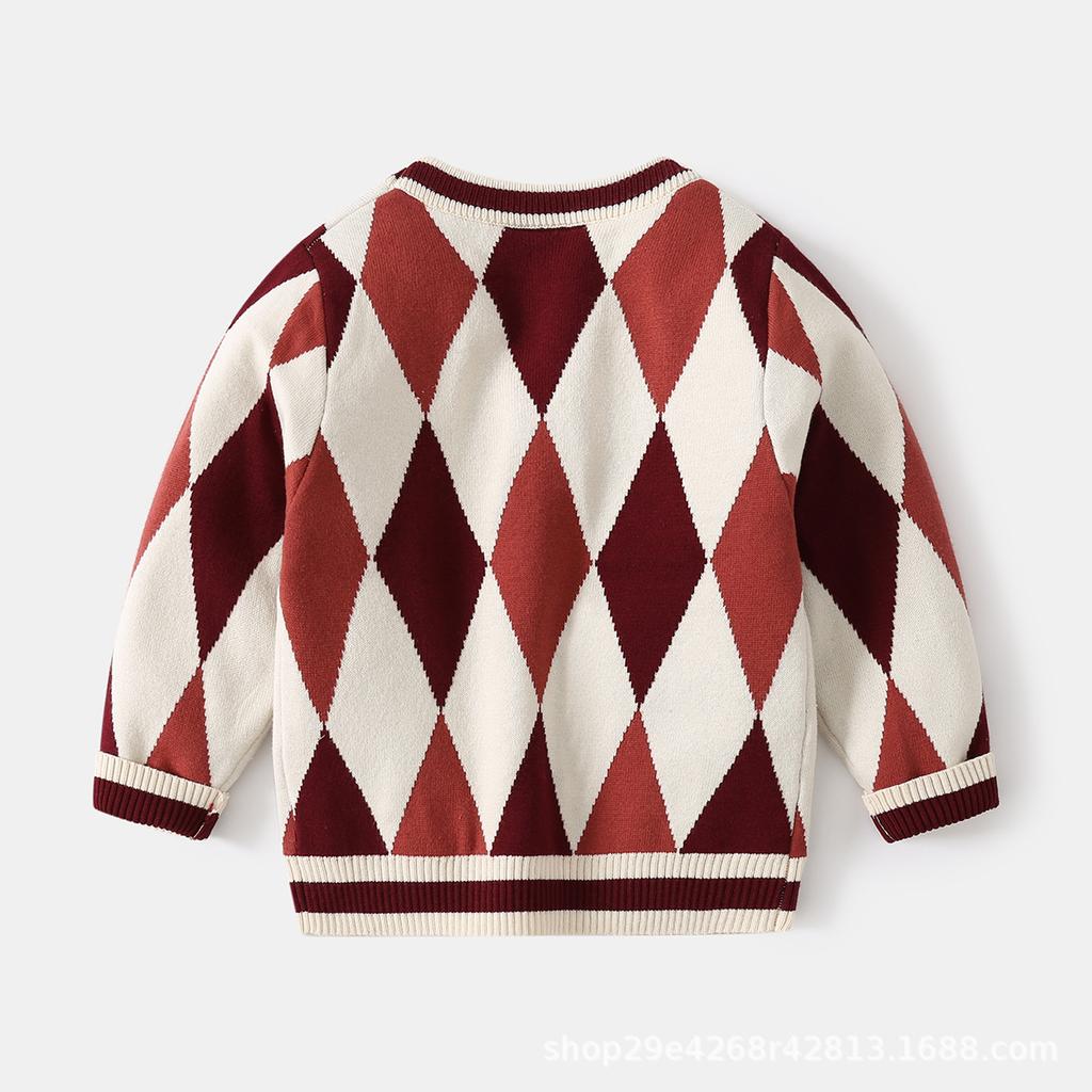 Children's sweater 2026 new children's sweater boys pattern sweater baby bottoming shirt