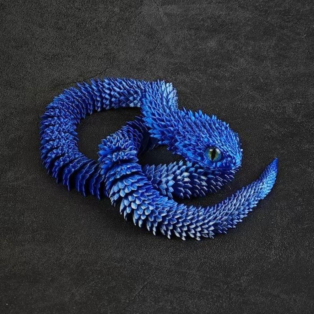 Realistic 3D Printed Snake 30/45cm 3D Printing Model Exquisite Animal Simulation Model Home Decor