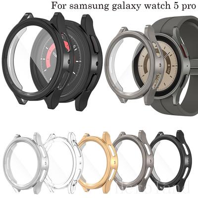 Полный защитный чехол для Samsung galaxy watch 5 Pro 45 мм SmartWatch Защитная пленка для экрана Аксессуары Рамки Чехлы Мягкий ТПУ горячий
