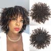 Synthetic Dreadlock Hair Topper Wig with Clip In Braided Half Wigs for Women Black Toupee Afro Wig for Thinning Hair