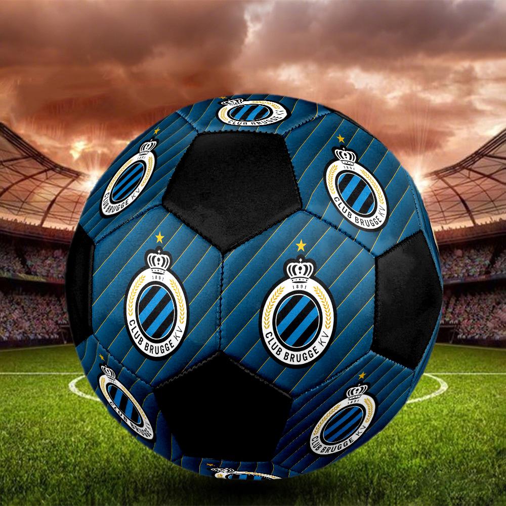 Club Brugge KV Soccer Ball Colorful All Ages Machine Stitched PVC Competition Ready Durable High-Bounce.SIZE5