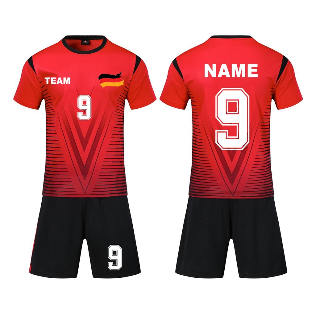 Personalised Shirts Kit Mens Girls With Name Number Custom Football Jerseys For Boys Training Suit